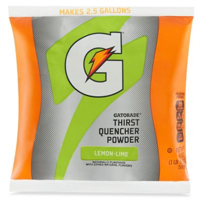 Gatorade® Powder 2.5 Gallon, Lemon/Lime S11721L Uline