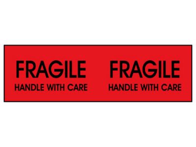Super Stickers - "Fragile/Handle With Care", 3 x 10" S-1173