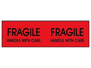 Super Stickers - "Fragile/Handle with Care", 3 x 10" S-1173
