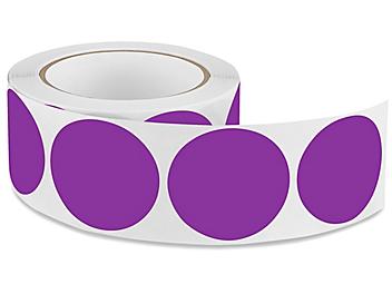 Blank Inventory Circle Labels - Purple, 2" S-1176PUR
