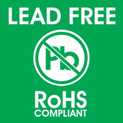 "Lead Free/RoHS Compliant" Label - 2 x 2" S-11799