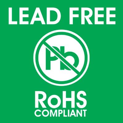 "Lead Free/RoHS Compliant" Label 2 x 2" S11799 Uline