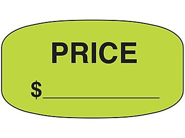 Retail Labels - "Price", 3/4 x 1 3/8" Oval