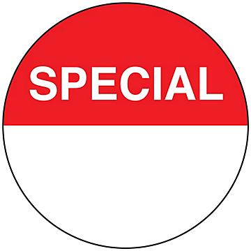 Retail Labels - "Special", 2" Circle