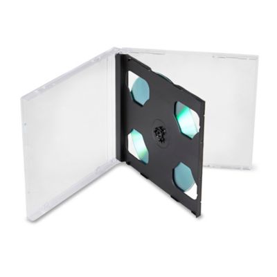Multi CD Jewel Cases - 2 CDs with Black Tray S-11829