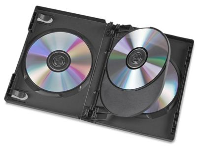 Boîtiers pour plusieurs DVD – 4 DVD, noir S-11853 - Uline