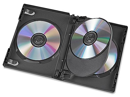 Multi DVD Cases - 4 DVDs, Black