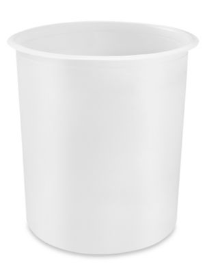 5 Gallon Plastic Bucket, Open Head, 100 Mil - White