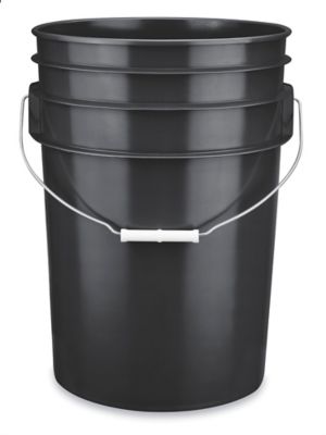 6.5 gal.Square Ez Stor® Bucket Pail and Lid w/handle, 6 Pack