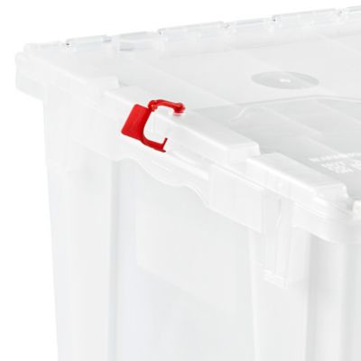Clear Industrial Totes - 25.2 x 15.5 x 11