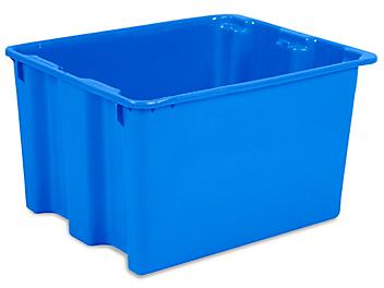 Stack and Nest Container - 16 x 14 x 11", Blue S-11867BLU