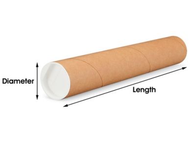 Custom Kraft Mailing Tubes - 8 x 24