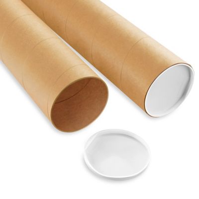 Custom Kraft Mailing Tubes with End Caps - 6 x 29" S-12163