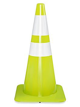 Reflective Traffic Cones - 28", Lime S-12188LIME