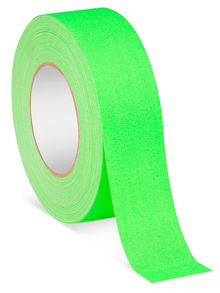 Gaffer's Tape - 2 x 50 yds, Fluorescent Green S-12208FG - Uline
