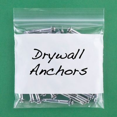 6 x 6" 2 Mil White Block Reclosable Bags S-12263