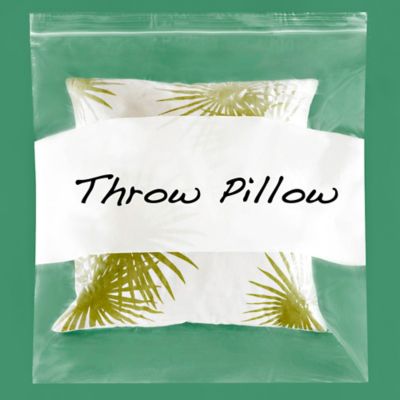 24 x 24" 2 Mil White Block Reclosable Bags S-12268