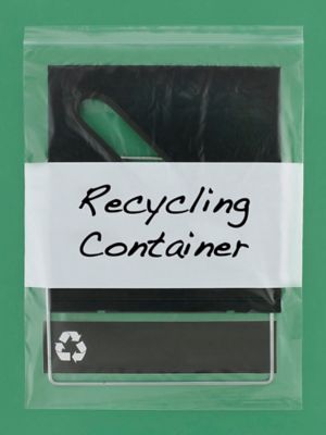 18 x 24" 4 Mil White Block Reclosable Bags S-12272