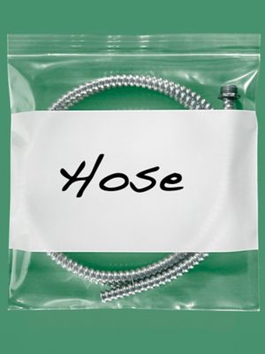 12 x 12" 6 Mil White Block Reclosable Bags S-12301