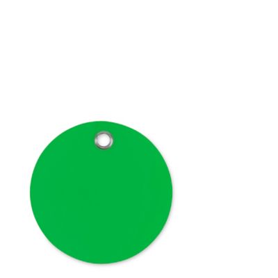 Plastic Tags - 2" Circle, Green S-12329G