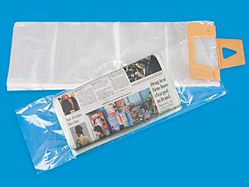 7 1/2 x 21" .65 Mil Newspaper Bags - Clear S-12342C