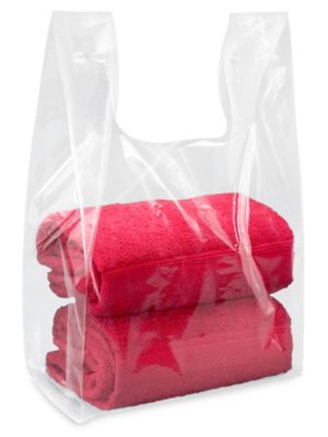 Value Pack 500pcs Valentine's Day Plastic T-shirt Bags (12..59x 6.3 X  22in), Creamy pink - Bulk Plastic Bags, Shop Little Red Love Bags, Grocery  Bags