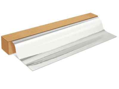 Gift Wrap in Dispenser Box - 24" x 100', Silver Foil S-12353