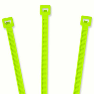 Nylon Cable Ties - 18", Fluorescent Green S-12356FG