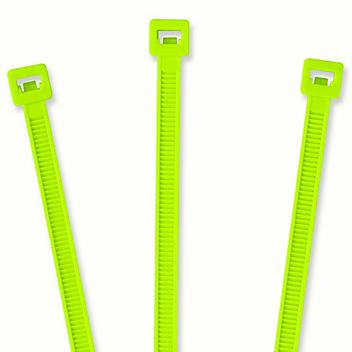 Nylon Cable Ties - 18", Fluorescent Green S-12356FG