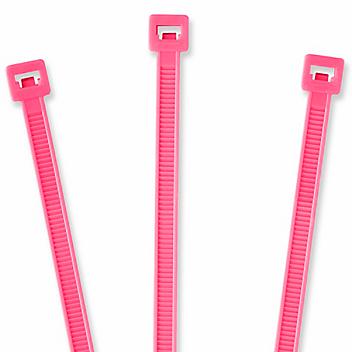 Nylon Cable Ties - 18", Fluorescent Pink S-12356FP