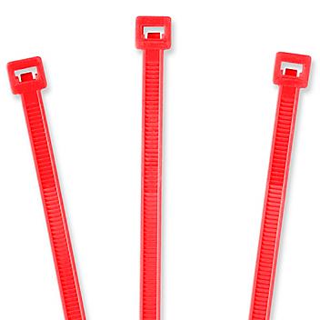 Nylon Cable Ties - 18", Fluorescent Red S-12356FR