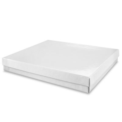 Jewelry Boxes - 7 x 5 1/2 x 1", White Gloss S-12387