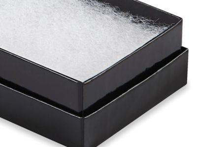 Cajas para Zapatos - 12 x 7 x 4, Negras Brillosas, 31 x 18 x 10 cm S-13061  - Uline
