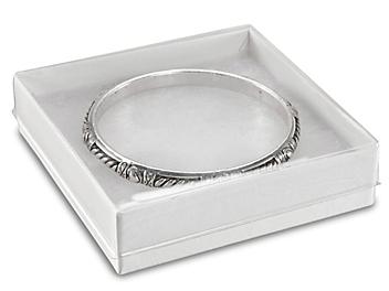 Clear Top Jewelry Boxes - 3 1/2 x 3 1/2 x 7/8"