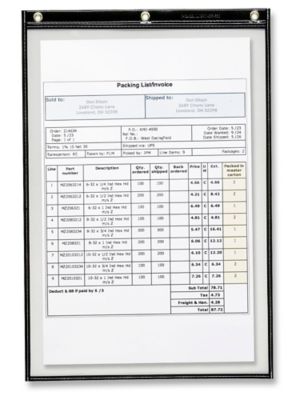 Job Ticket Holders - 12 x 18", Black S-12412BL