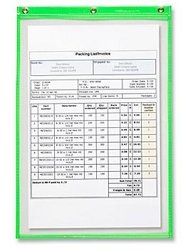 Job Ticket Holders - 12 x 18", Green S-12412G