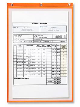 Job Ticket Holders - 12 x 18", Orange S-12412O