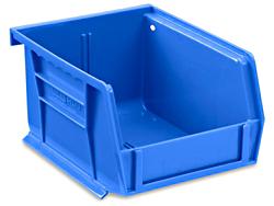 Plastic Stackable Bins - 5 1/2 x 4 x 3, Blue - Carton of 24 - ULINE Canada - S-12413BLU