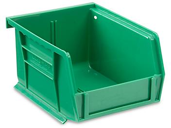 Plastic Stackable Bins - 5 1/2 x 4 x 3", Green S-12413G