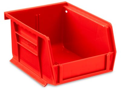 Empak BIN-5 Stack-On Small Parts Storage Organizer Bin, Red - IMS Supply