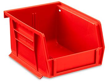 Plastic Stackable Bins - 5 1/2 x 4 x 3", Red S-12413R