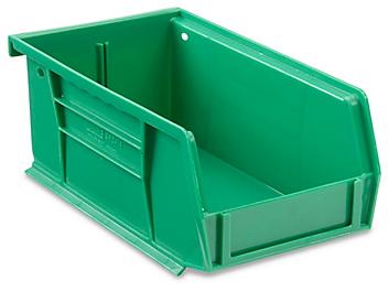 Plastic Stackable Bins - 7 1/2 x 4 x 3", Green S-12414G