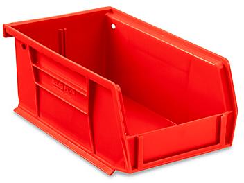 Plastic Stackable Bins - 7 1/2 x 4 x 3", Red S-12414R