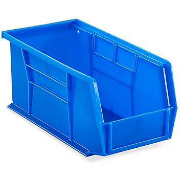 Plastic Stackable Bins - 11 x 5 1/2 x 5", Blue S-12415BLU