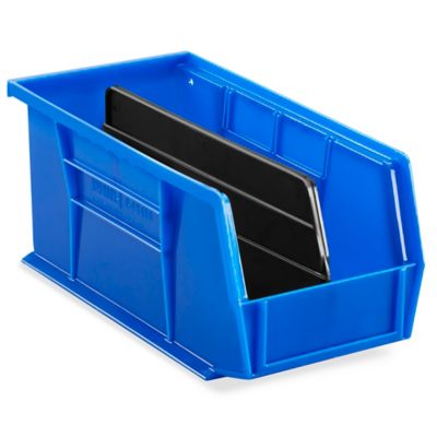 Plastic Stackable Bins - 11 x 11 x 5, Clear