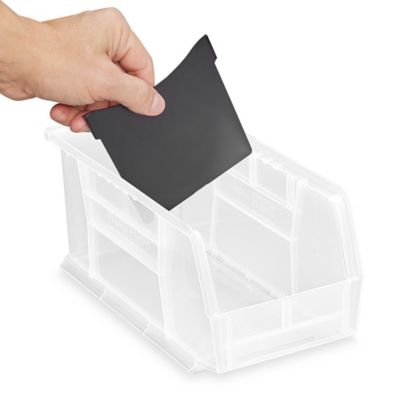 Plastic Stackable Bins - 11 x 5 1/2 x 5, Blue S-12415BLU - Uline