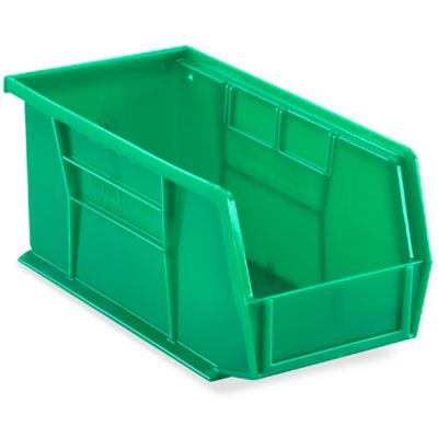 Stack & Nest Plastic Bins Plastic Storage Stacking Bins 7x5x12-in.