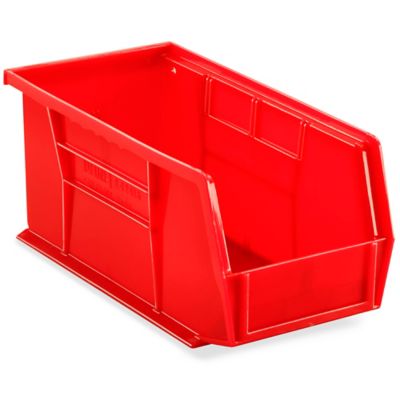 Plastic Stackable Bins - 11 x 5 1/2 x 5, Blue S-12415BLU - Uline