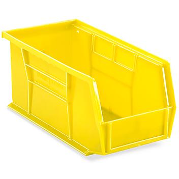 Plastic Stackable Bins - 11 x 5 1/2 x 5", Yellow S-12415Y