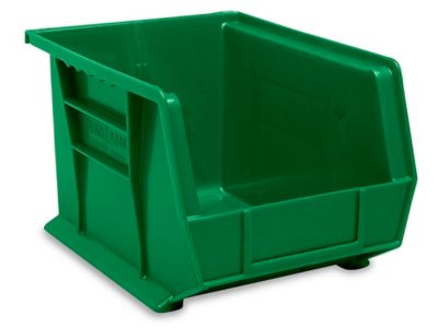 Plastic Stackable Bins - 15 x 8 x 7, Green S-12419G - Uline